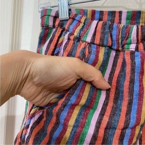 Madewell striped pull on shorts size XS - Picture 3 of 6